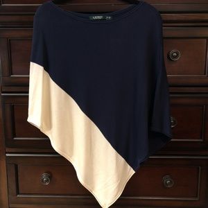 Lauren (Ralph Lauren) asymmetrical poncho.